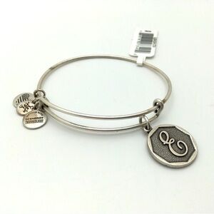 Alex and Ani 2016 Charm Bracelet Initial 'E'